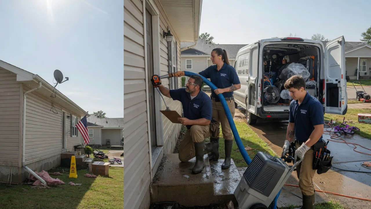 Ceiling Water Damage Restoration in Java, SD near me